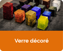 Verre décoré